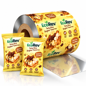 Película Laminada en Rollo de Grado Alimenticio, Brillante, Opaca, con Diseño Floral para Empaquetado Sostenible - Product Image 3