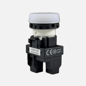 Indicateur LED industriel M22N-BC-TWA-YE 22mm Projection Ambre M22N-BN-TWA-WC Lumière pilote plate blanche IP66 pour OMRON - Product Image 6