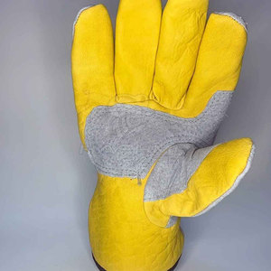 Strong Durable Leather Safety Gardening <b>Gloves</b> For General Gardening Outdoor Tasks And Yard Work - Product Image 5