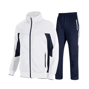 Ensemble de survêtements respirants à manches longues pour hommes, nouvelle mode, vêtements de sport de haute qualité, ensemble deux pièces uni, fabriqué par le fabricant - Product Image 4
