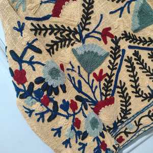 Suzani Embroidered Floral Vintage Stand Collar Breathable Woven Reversible Eco-Friendly <b>Winter</b> <b>Quilted</b> Jacket 100% Cotton - Product Image 4