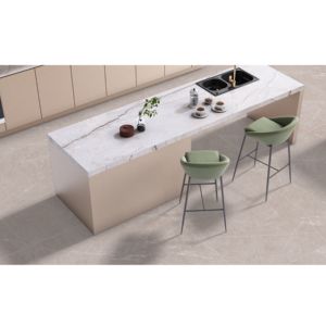 Revestimiento de pared de porcelana esmaltada tallada de gran formato 600x1200 con textura de lujo para paredes de proyectos inmobiliarios comerciales. - Product Image 2