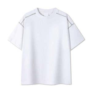 เสื้อยืดหนาน้ำหนักมากสำหรับผู้ชาย ทรงโอเวอร์ไซส์ สำหรับงานสตรีทแวร์ ผลิตในสหรัฐอเมริกา - Product Image 3