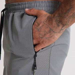 Pantalones cortos de compresión para hombre, pantalones cortos de gimnasio de secado rápido para correr y entrenar, pantalones cortos para correr con logotipo personalizado para hombre - Product Image 5