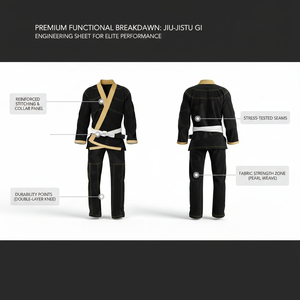 Heavy <b>Weight</b> <b>Blank</b> OEM Jiu Jitsu Gi BJJ Uniform Premium Martial Arts Kimono High Quality Competition Outdoor Jiu Jitsu Suit - Product Image 2
