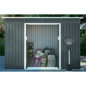 Abri de jardin en métal 2,13 x 1,42 m, abri à outils extérieur résistant aux intempéries, en acier, pour jardin et patio. - Product Image 5
