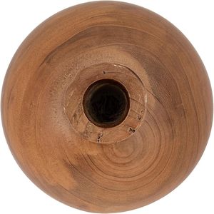 Maceta Decorativa Redonda de Madera Ecológica con Diseño de Llama 3D para Flores, Ideal para Decoración del Hogar y Mesas de Boda - Product Image 4