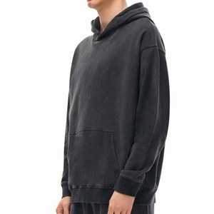 Sweat-shirt à capuche vintage pour homme de qualité supérieure, lavage à l'acide, personnalisé, en coton pur, tricoté de haute qualité, anti-rides, pour l'hiver - Product Image 4