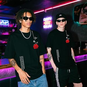 Mens Graphic Tees Vintage <b>T</b>-<b>Shirts</b> Oversized Letter Print Casual Crewneck Cotton Top Short Sleeve <b>Rapper</b> Streetwear - Product Image 2