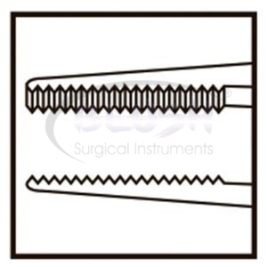Pinzas Adson de titanio para vendaje de tejidos quirúrgicos oftálmicos, pinzas de punta fina de Blush Surgical - Product Image 4