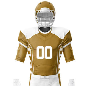 High Quality Custom Sublimation Printed American Football Uniform Wholesale Price American Football Jersey And Shorts Set - Product Image 4