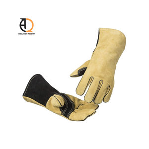 ถุงมือเชื่อมโลหะ ถุงมือทำงานหนังทนความร้อนระดับมืออาชีพ - Product Image 1