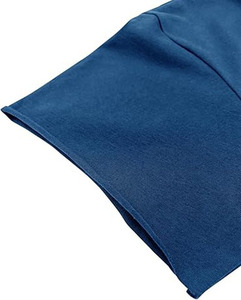 T-shirt en coton bleu roi pour homme, manches courtes, col rond, coupe classique, décontracté, couleur unie, jersey tricoté, teint uni - Product Image 2