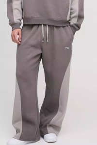 Conjunto de chándal de dos piezas para hombre, estilo urbano, de gran demanda, con capucha y detalles de costura, corte holgado y extragrande, con pantalón jogger y bolsillos - Product Image 5