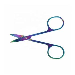 Tijeras para Cutículas de Acero Inoxidable Arcoíris, Hoja Recta, Orificio Redondo, Tijeras de Manicura para el Cuidado de las Uñas, Duraderas, para Mano Derecha - Product Image 6