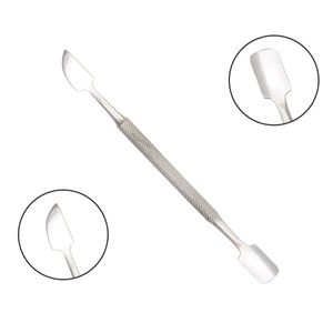 Pousse-cuticules triangulaire en acier inoxydable à double embout, outil de manucure et pédicure de précision, vente en gros, livraison rapide - Product Image 5