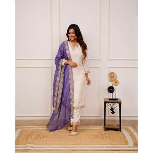 Beau haut et bas de fête avec ensemble élégant de taille Dupatta XL - Product Image 2
