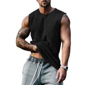Venta Directa de Fábrica, Chaleco Deportivo para Hombre 100% Algodón, Camisetas sin Mangas para Hombre, Productos de Moda, Camiseta sin Mangas para Hombre, Camiseta Deportiva para Hombre - Product Image 3