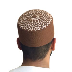 Violet <b>Purple</b> Islamic Kufi <b>Hat</b> Men Prayer Cap Rigid Topi Muslim Headwear Stylish Namaz <b>Hat</b> Wholesale - Product Image 4
