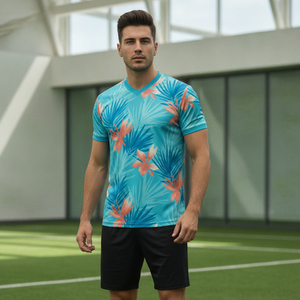 Maillot de football vierge en gros, personnalisable avec logo, séchage rapide, tenue d'entraînement pour hommes, fournisseur de kits d'équipe - Product Image 2