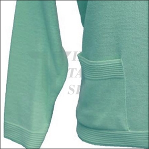 Tiki Taka Sports Cardigan unisexe décontracté à manches longues en tricot surdimensionné à col en V avec dentelle, design patchwork personnalisé pour l'automne et l'hiver - Product Image 6