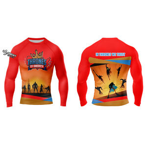 เสื้อรัดรูปแบบสั่งทำพิเศษ คุณภาพสูง ระบายอากาศได้ดี ผลิตจากผ้าสแปนเด็กซ์/โพลีเอสเตอร์ 220 กรัม แขนยาว สำหรับผู้ใหญ่ทุกเพศ บริการ OEM ราคาขายส่ง รับผลิตตามแบบ - Product Image 4