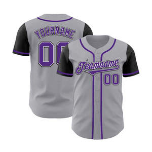 Maillot de baseball personnalisé pour homme, respirant, 100 % polyester, manches courtes, sans couture, léger, coupe ample, motif uni HAMID - Product Image 2