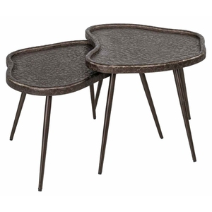 Table basse moderne de style mid-century, plateau en marbre, structure en bois, fabrication artisanale, légère, écologique, facile à nettoyer, Chandni Crafts, salon - Product Image 3