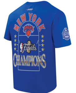 T-shirt unisexe pour les finales des Knicks, bleu, manches courtes, jersey décontracté, col rond, 100% coton, logo sur le devant, respirant, séchage rapide - Product Image 4