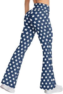 Women's <b>Flared</b> <b>Leggings</b> Solid High Waisted Bootcut Yoga Pants Seamless - Product Image 2