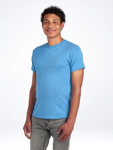 เสื้อยืดเจอร์ซีส์ ดรี-พาวเวอร์ 29MR 5.4 ออนซ์ สำหรับทุกเพศ ระบายอากาศได้ดี ซับเหงื่อ พิมพ์ลาย ร้านขายส่ง เสื้อยืดคอกลมแขนสั้นสีน้ำเงินสำหรับผู้ชาย - Product Image 1
