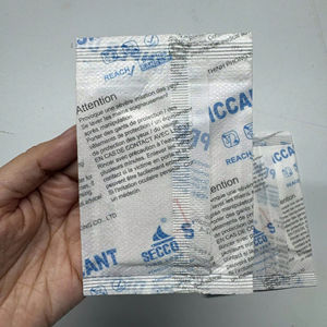 Super Secco 10g 100 piezas por kg 10kg por caja 400% de tasa de absorción desecante en polvo de cloruro de calcio - Product Image 1