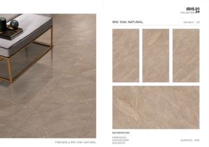 กระเบื้องพอร์ซเลนพรีเมียม ไอริส ขนาด 600x1200 มม. รูปแบบขนาดใหญ่ พื้นผิวขัดเงา สำหรับผนังและพื้น ดีไซน์ทันสมัย ใช้ได้ทั้งภายในและภายนอก พร้อมคุณสมบัติพิเศษ - Product Image 3