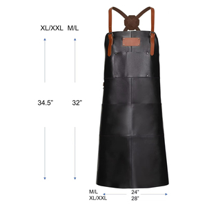 Delantal Unisex Transpirable y Cómodo de Alta Calidad con Correas Cruzadas Ajustables y Bolsillos de Cuero para Guardar Herramientas, Ideal para Restaurantes y Bares - Product Image 6