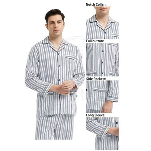 Vêtements de nuit décontractés pour hommes, pyjama en tissu doux, pyjama respirant pour un sommeil paisible - Product Image 5