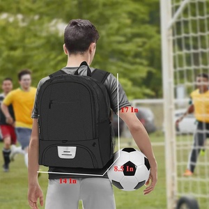 Sac à dos de basketball pour sports de plein air, respirant, léger, pour voyage et camping, avec fermeture éclair et doublure en polyester - Product Image 2