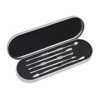 Pousse-cuticules professionnel en acier inoxydable double tête, finition artisanale de haute qualité, robuste, réutilisable, avec logo personnalisé