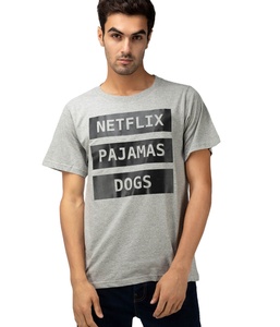 เสื้อยืดแฟชั่นสำหรับผู้ชายเสื้อยืดคอกลมแขนสั้นพิมพ์ลายตามสั่งผ้าฝ้าย100% ปั่นวงแหวน - Product Image 1