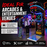 Neofuns Machine de boxe étanche à monnayeur, jeu d'arcade de frappe, équipement de divertissement sportif commercial