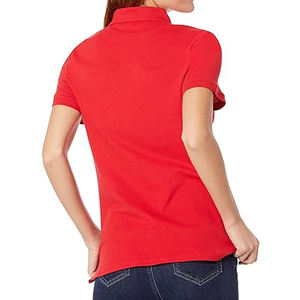 Camiseta tipo polo de tela transpirable de secado rápido, personalizada con bordado, para mujer, al por mayor. - Product Image 5