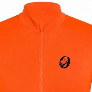 Maillot de cyclisme à manches longues orange pour hommes et femmes, respirant, léger, pour le VTT, le cyclisme sur route, vêtements d'entraînement - Product Image 3