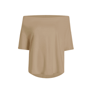 T-shirt uni décontracté à la mode pour femmes Maillot respirant écologique avec haut Streetwear à épaules dénudées imprimé lettre pour l'été - Product Image 5