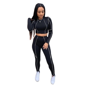 Quality assurances yoga clothes bra long sleeve trousers three-piece set yoga sets - Product Image 2