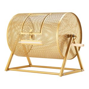 Attrezzatura per Fiere: Tamburo Gira Biglietti da Lotteria Rinforzato 40,9 cm x 30,2 cm, Capacità 5000 Biglietti, 200 Palline da Ping Pong - Product Image 1