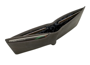 [Top Ranking] Castello <b>Men's</b> Genuine Cowhide Soft Leather RFID <b>Slim</b> Bi-fold Open Short Polyester Lining Multi-Function <b>Wallet</b> - Product Image 4