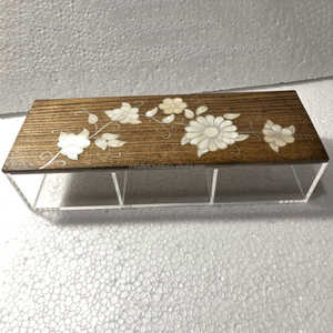 Couvercle en nacre incrusté de logo personnalisé Porte-serviettes élégant fait à la main avec taille personnalisée et style classique - Product Image 6