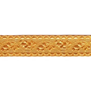 Premium Quality Gold Mylar Braid French Wire Ribbon Twisted Fringe Custom Made Eco-Friendly <b>Embroidered</b> Tassel <b>Shoes</b> Trim Alpha - Product Image 4