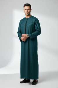 Vêtements islamiques Jubba Thobe pour hommes, vente en gros, couleur unie, fabrication professionnelle, Jubba pour hommes - Product Image 5