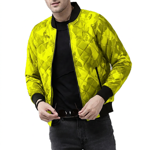 Chaqueta de Hombre Acolchada con Cierre de Cremallera, Resistente al Viento, Informal, para Otoño, Corte Regular, Material de Poliéster - Product Image 4