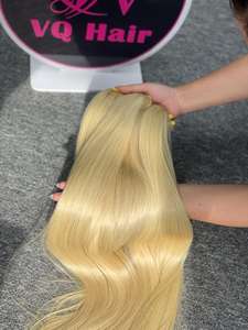 Meilleure qualité Super oeuf naturel droit vierge vietnamien trame de cheveux humains cheveux de luxe pour faire des extensions de cheveux de perruque - Product Image 3